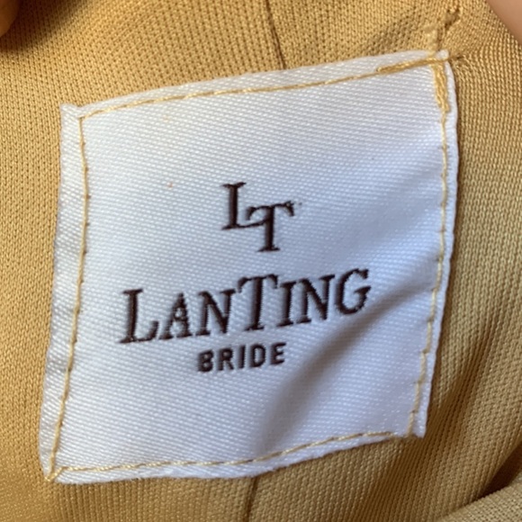 LAN TING Asymmetrical Sequin Party Tuxedo Dress - Picture 6 of 7